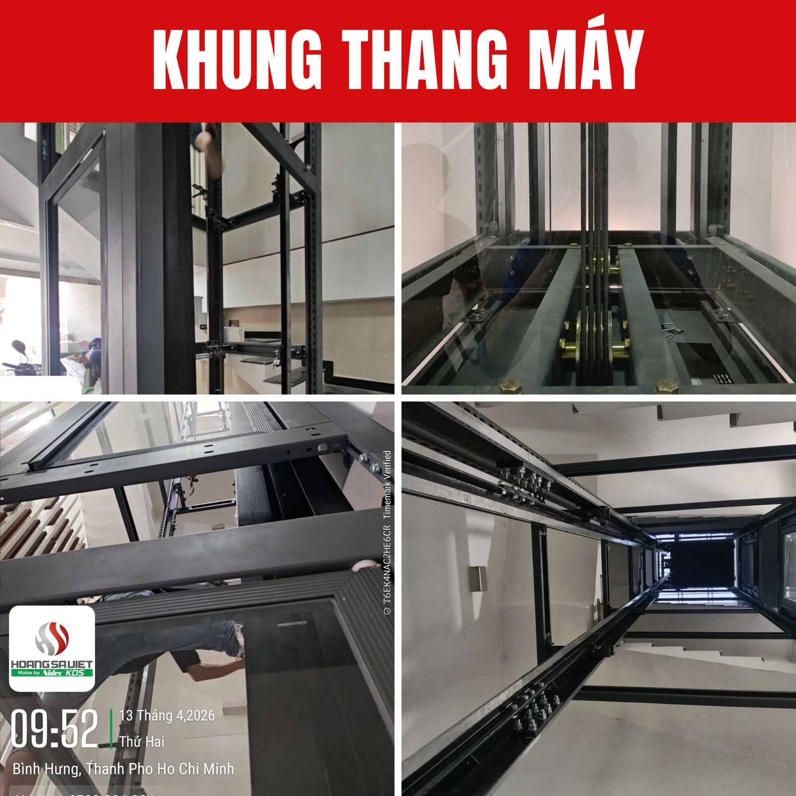 350kg glass elevator frame