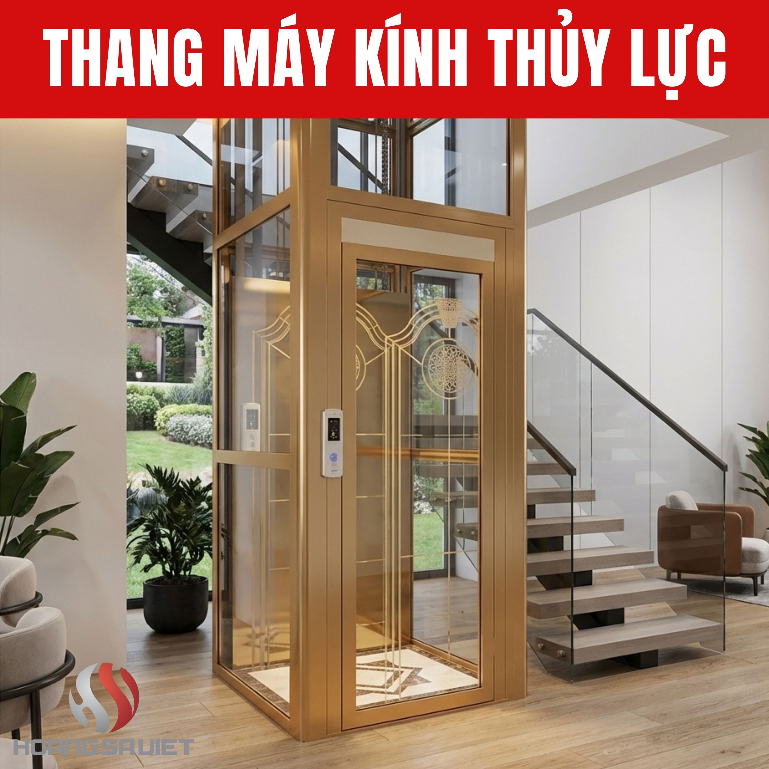 200kg hydraulic glass elevator
