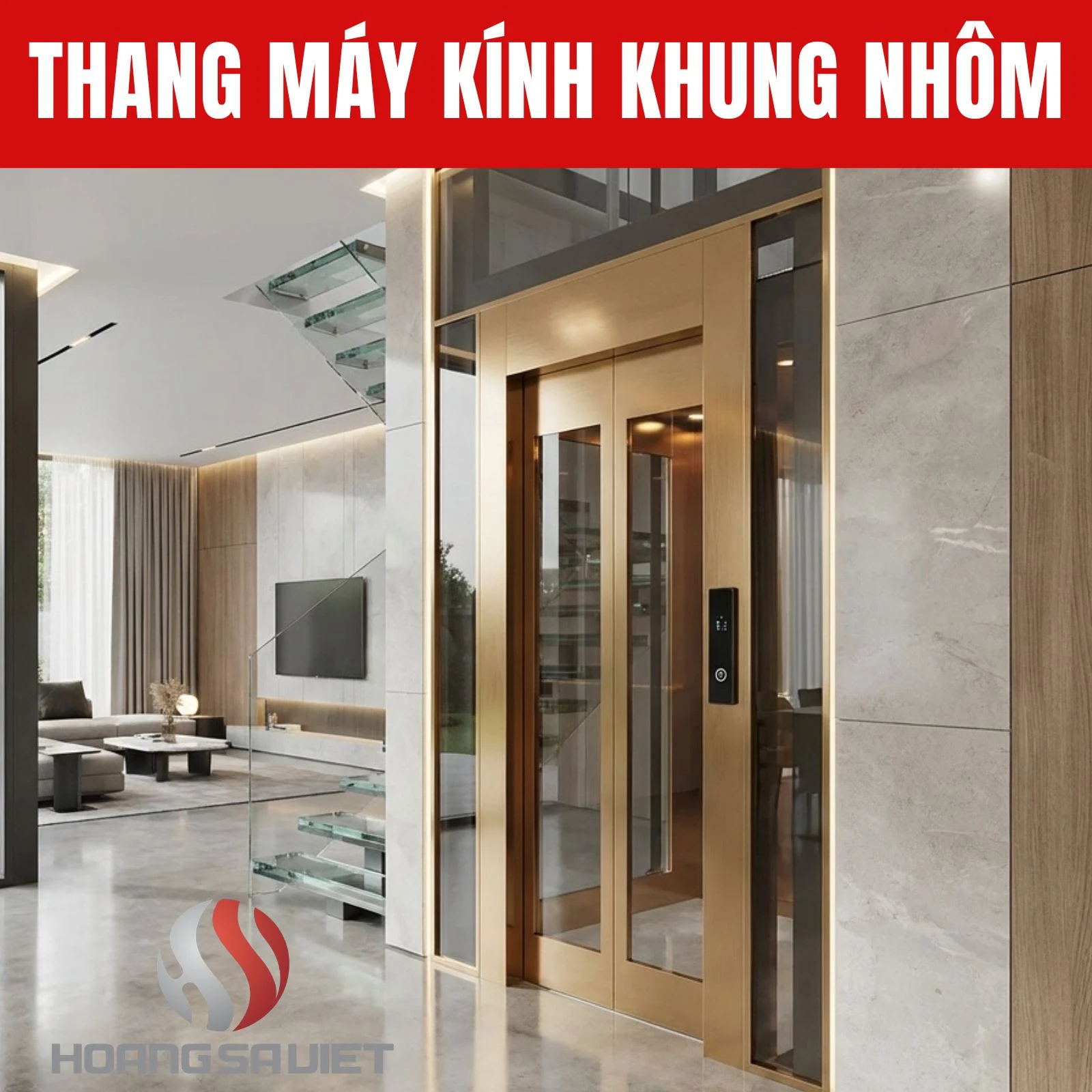 Mẫu Thang Máy Kính Khung Nhôm Có Tại NOVALIFT