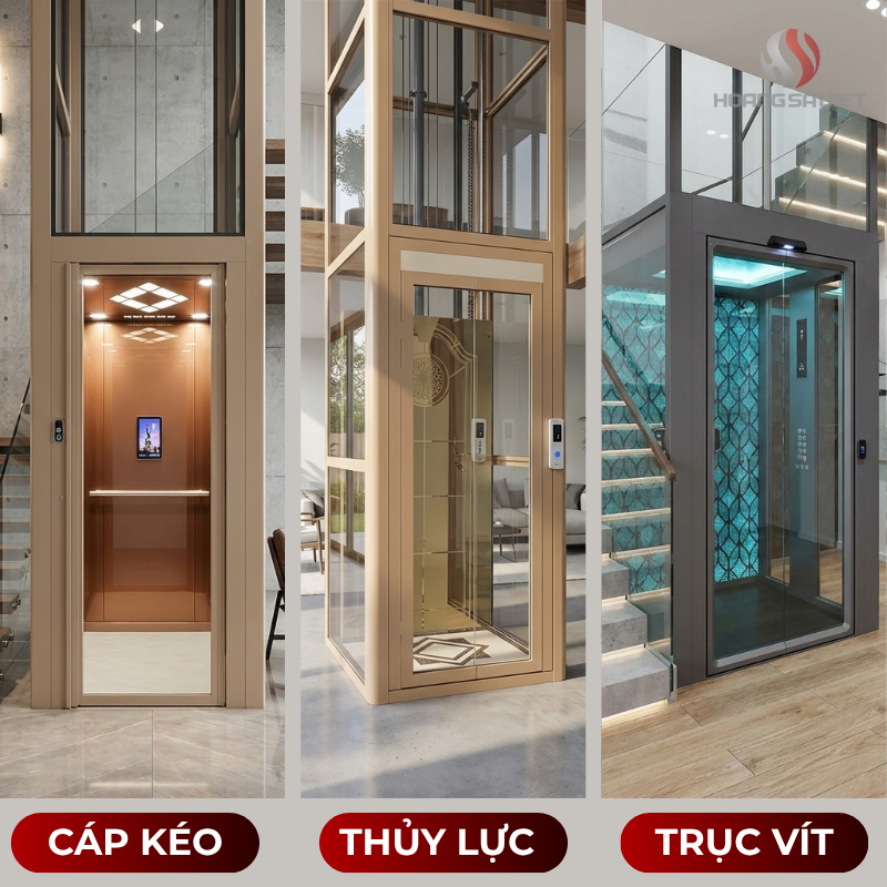 Các loại công nghệ thang máy đang phổ biến hiện tại