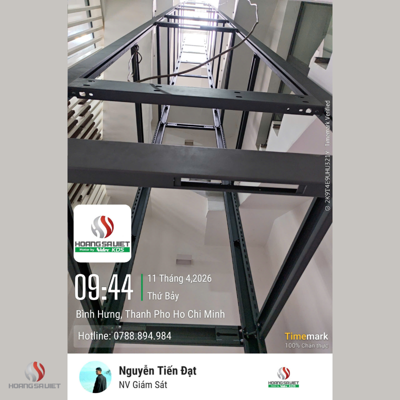 Công trình thực tế tại NOVALIFT với thang máy không hố PIT