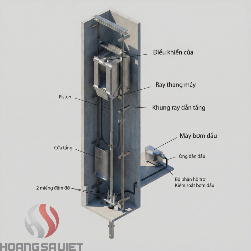 Hydraulic elevator diagram