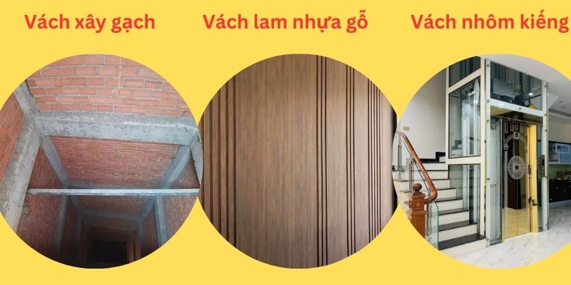 Thi công vách thang máy tính theo m2 