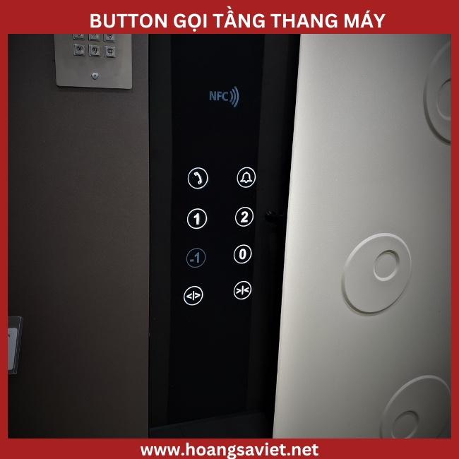 Illustration of touch-sensitive elevator button