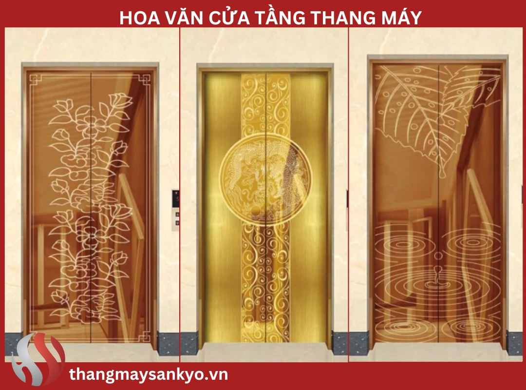 ​  Ảnh minh họa văn cửa tầng thang máy có hoa văn đẹp   ​