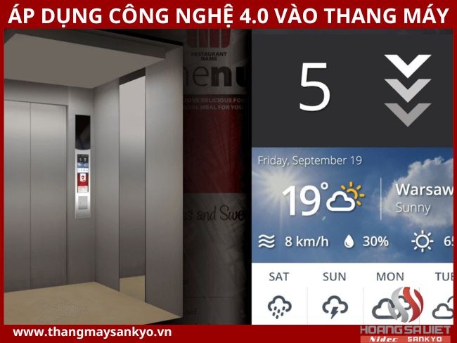 Áp dụng công nghệ trong thang máy