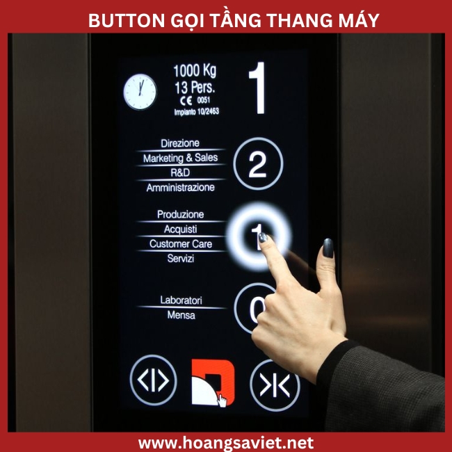 Touch elevator button