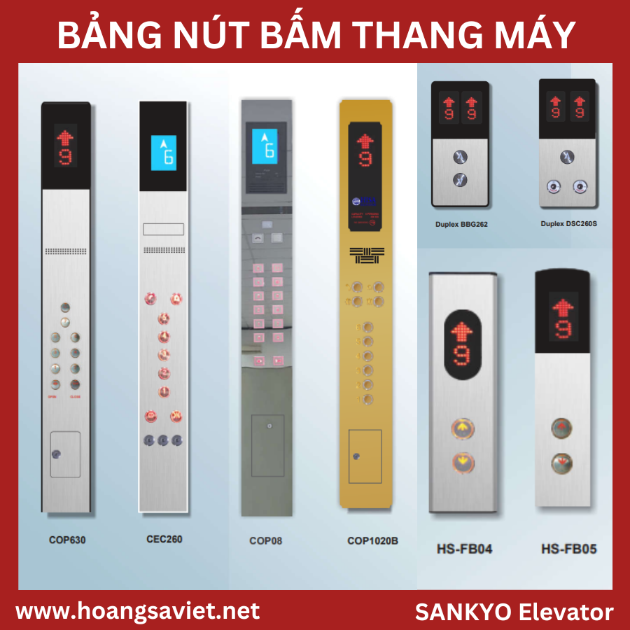 bảng nút bấm thang máy