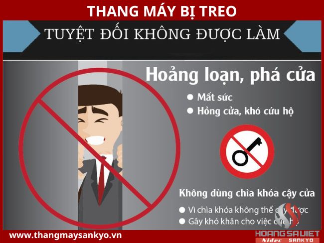 Giữ bình tĩnh khi thang máy bị treo