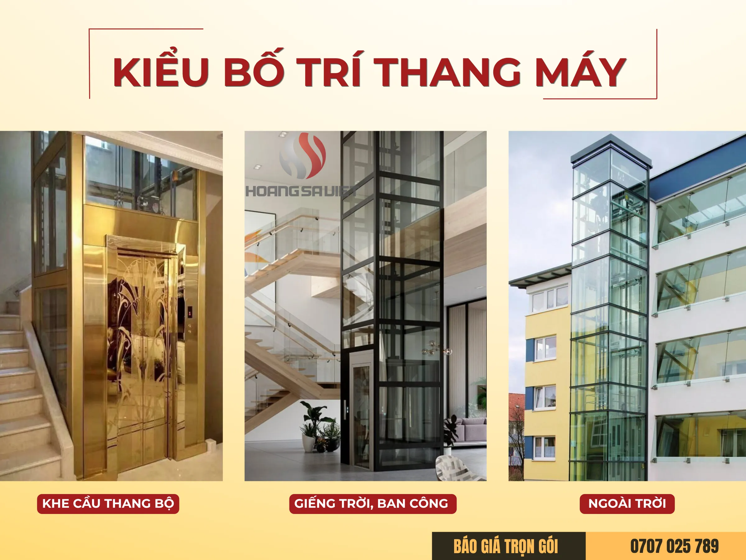 Các Vị Trí Lắp Đặt Thang Máy Gia Đình 200kg 