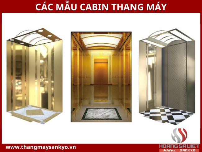 Cabin thang máy hiện đại với ốp kính cường lực và đèn nền