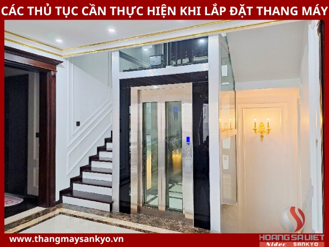 Procedures to be followed when installing an elevator