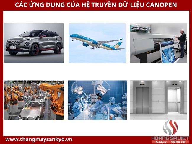 Các ứng dụng của hệ truyền dữ liệu CAN và CANopen