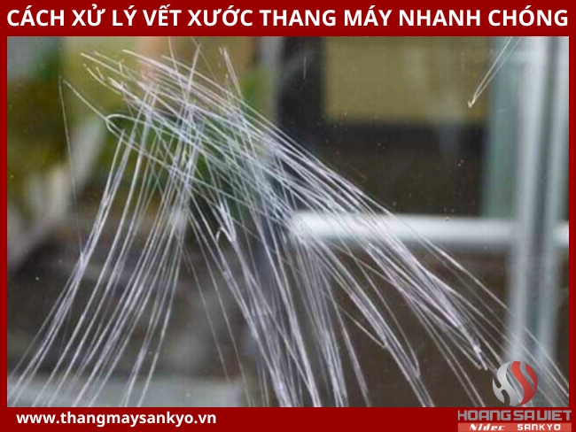 Cách xử lý thang máy bị trầy xước
