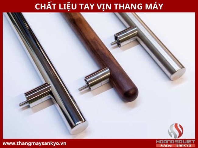 Chất liệu tay vịn thang máy