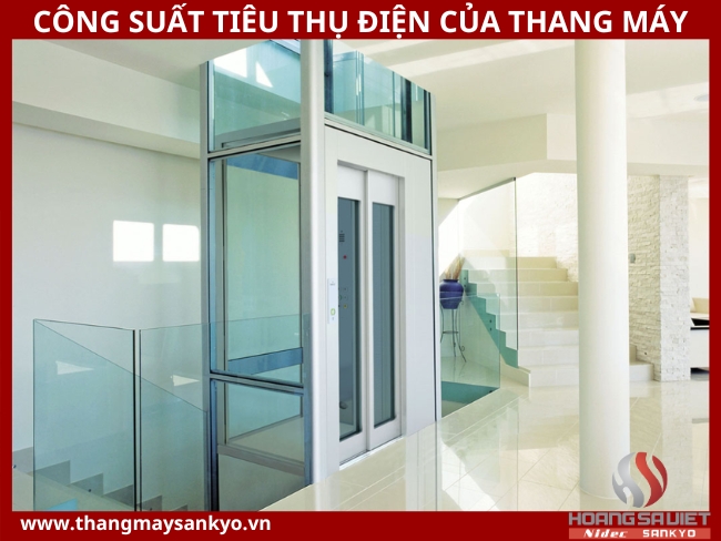 Power consumption for 4-person and 6-person family elevators