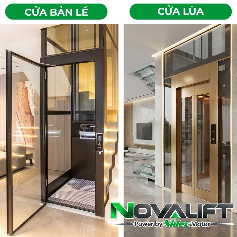 Hai Loại Cửa Thang Máy Phổ Biến
