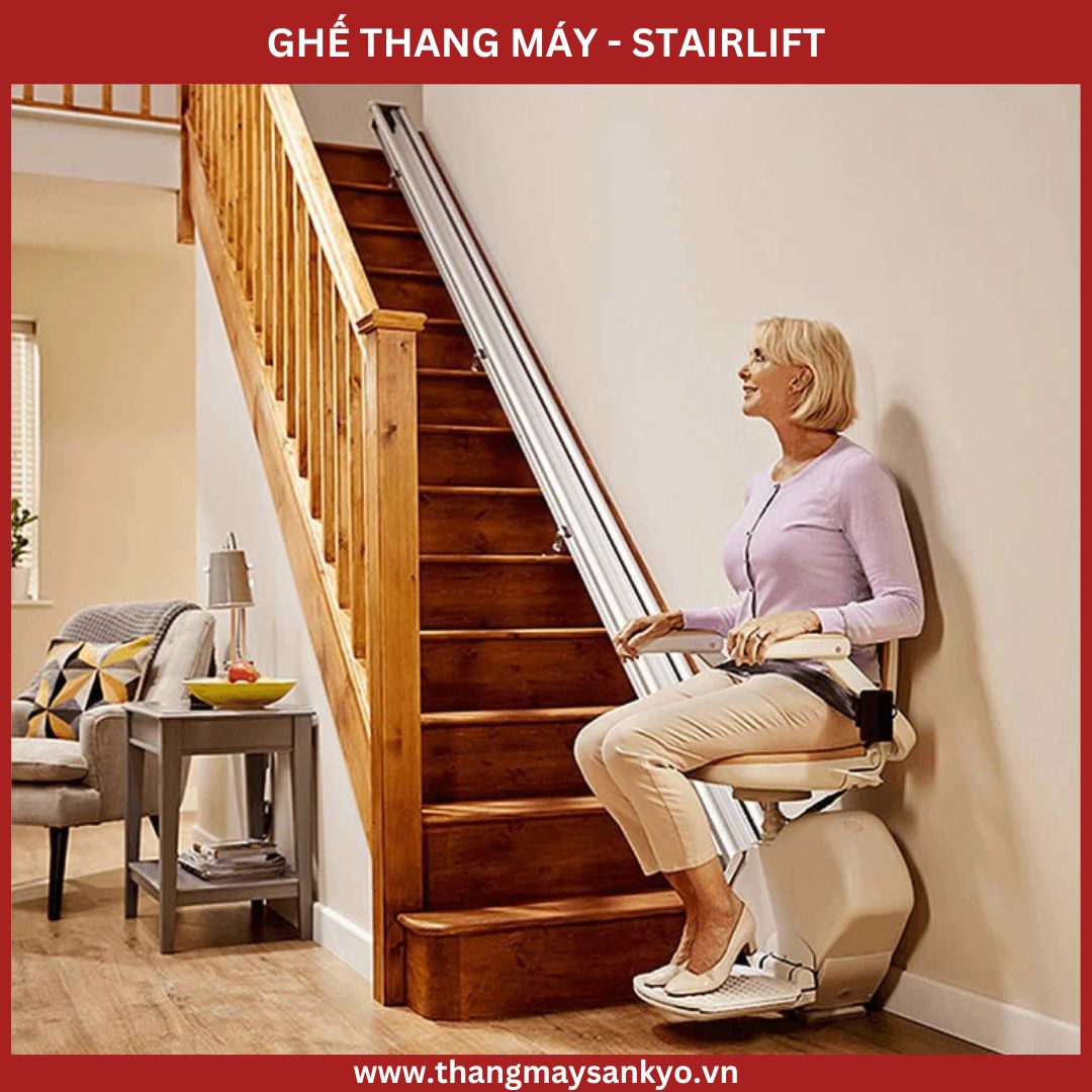 Ghế thang máy gia đình cho người lớn tuổi 