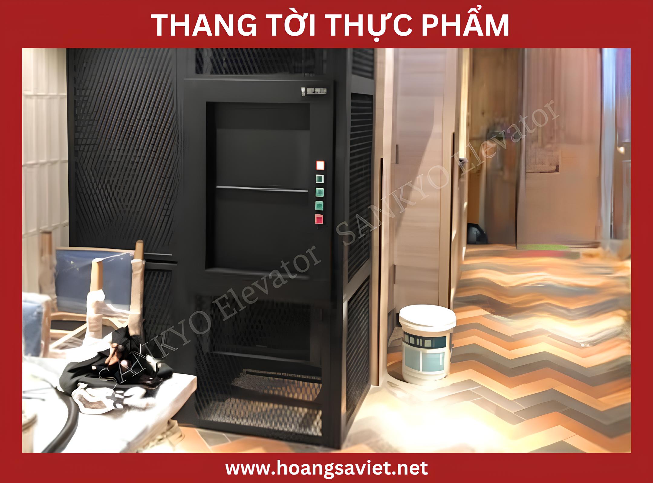 Tham khảo giá thang tời thực phẩm