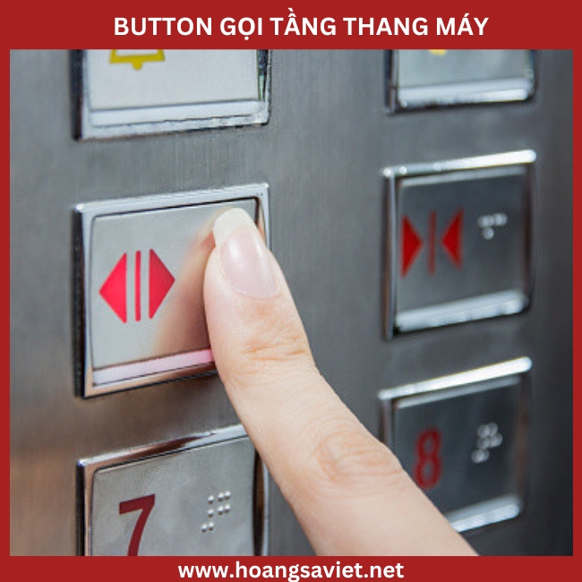 Illustration of symbols in elevator floor call button