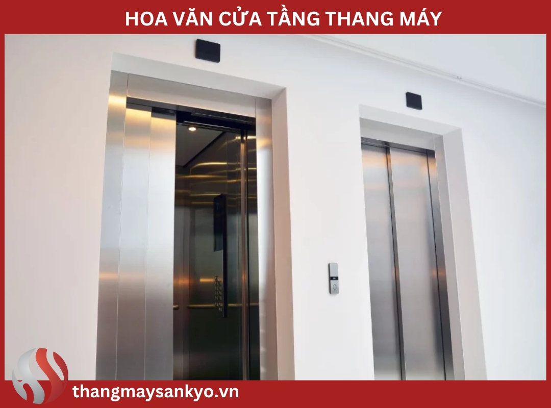 Ảnh minh họa văn cửa tầng thang máy theo tiêu chuẩn thông thường