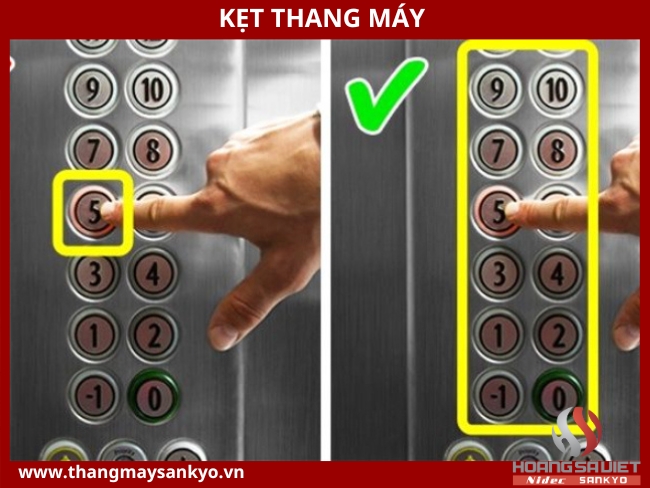 Elevator stuck due to elevator control system error