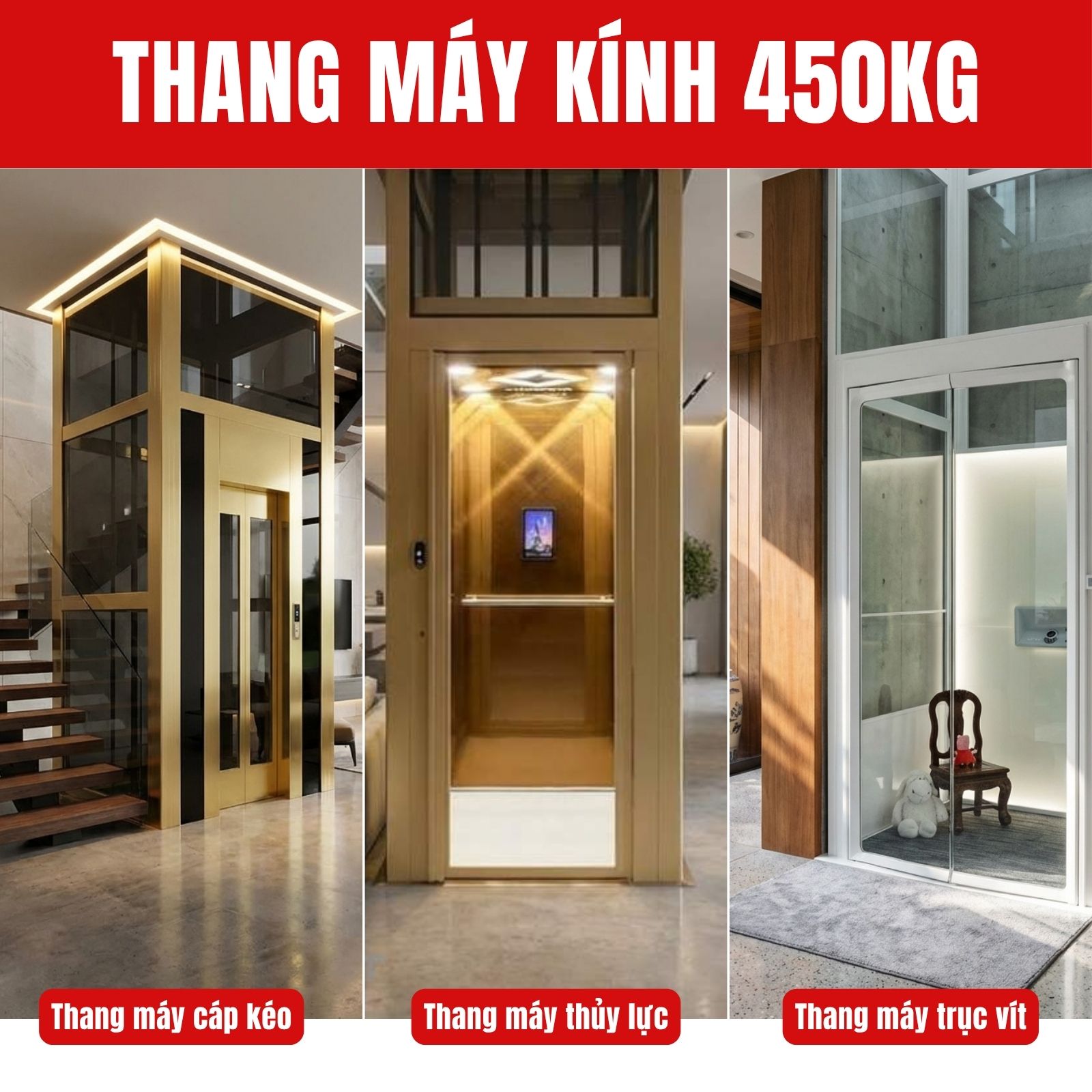 Common elevator technologies used in Vietnam