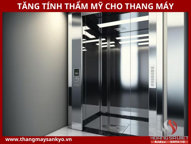 Installing mirrors in elevators helps increase aesthetics