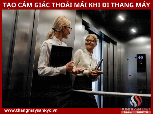 Installing mirrors helps create a comfortable feeling when taking the elevator.