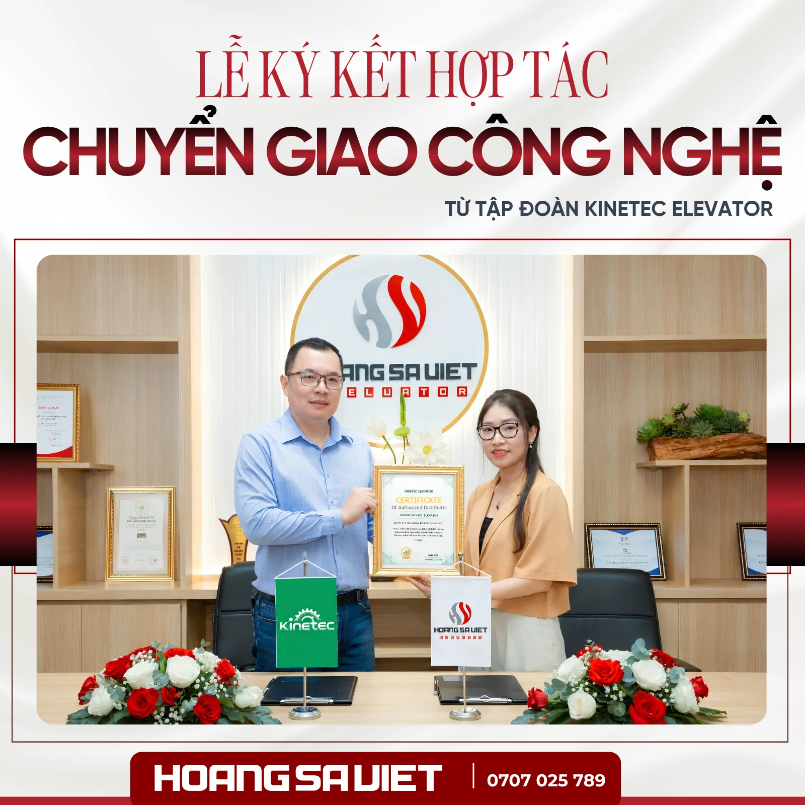 Lễ Ký Kết Hợp Tác Chiến Lược Mới  Giữa Thang Máy Nova Và Tập Đoàn Kinetec Elevator
