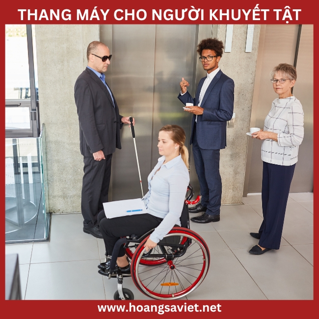Hình ảnh minh hoạ lợi ích của thang máy cho người khuyết tật