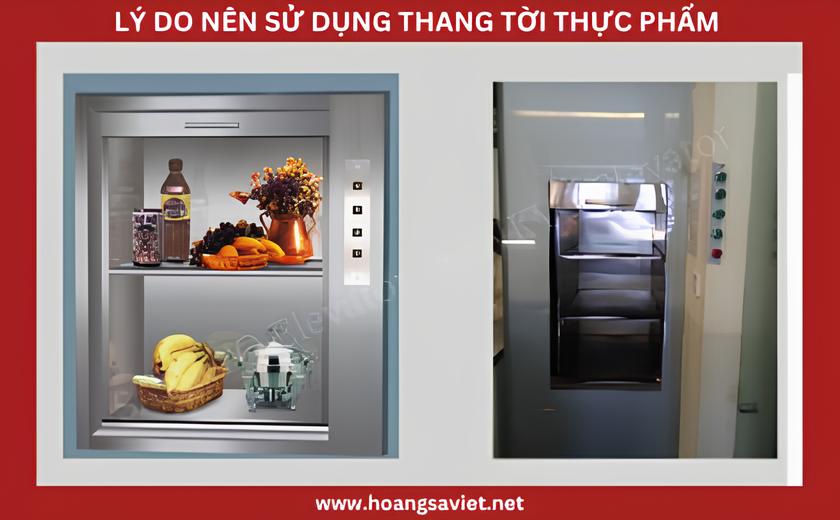 Lý do nên sử dụng thang máy tời thực phẩm
