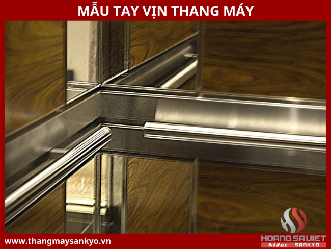Mẫu tay vịn thang máy đẹp phổ biến