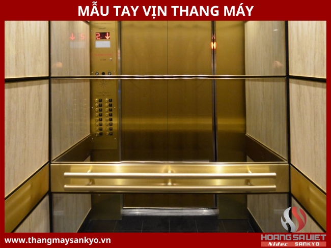 Mẫu tay vịn thang máy đẹp phổ biến