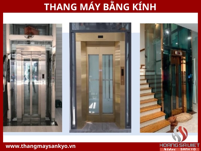 Gold painted frame elevator model
