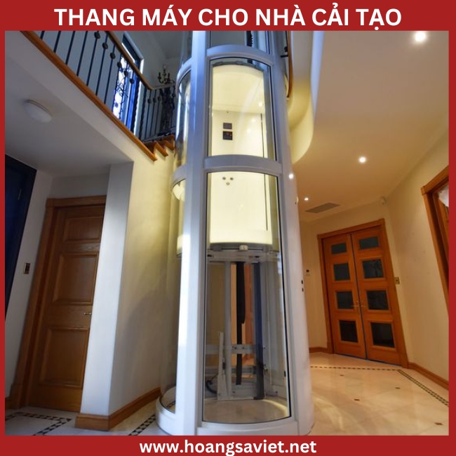 Lắp đặt thang máy nhà cải tạo