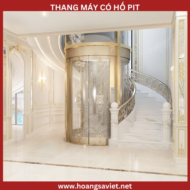 Elevator model with pit