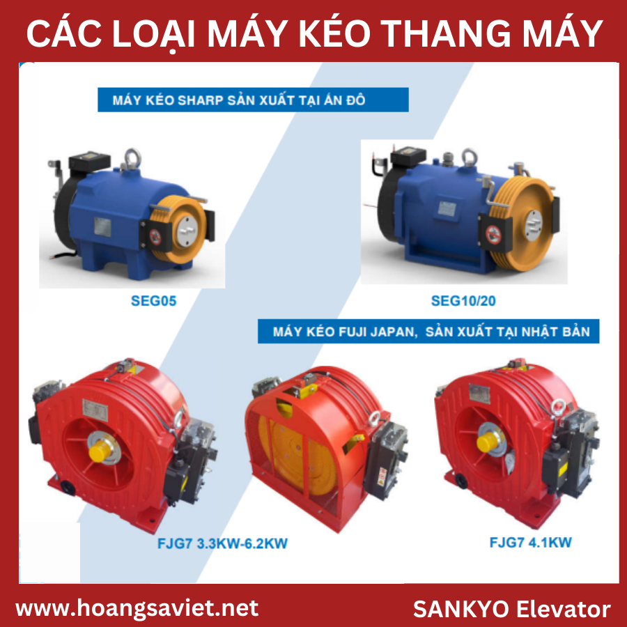 máy kéo thang máy