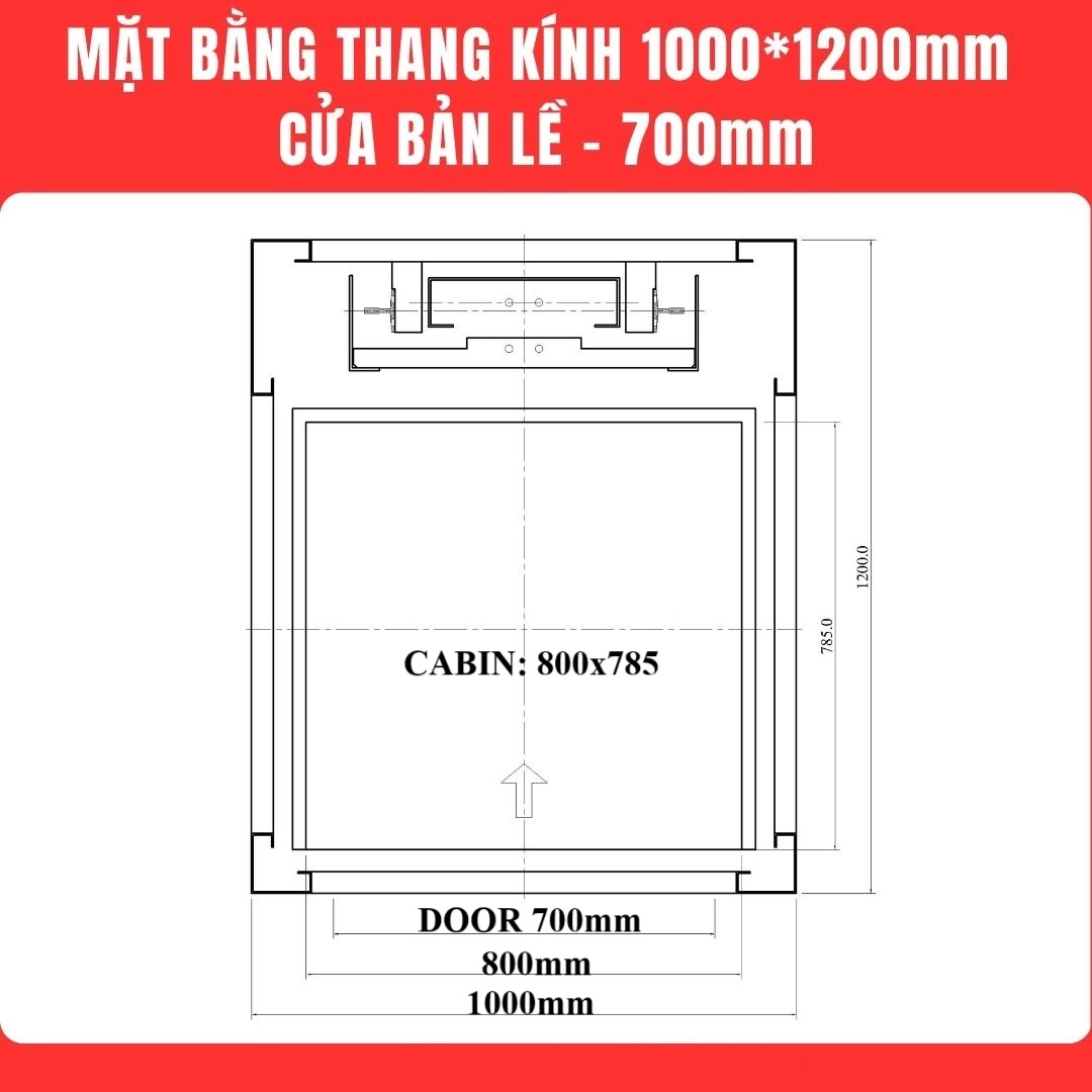 kích thước thang máy mini