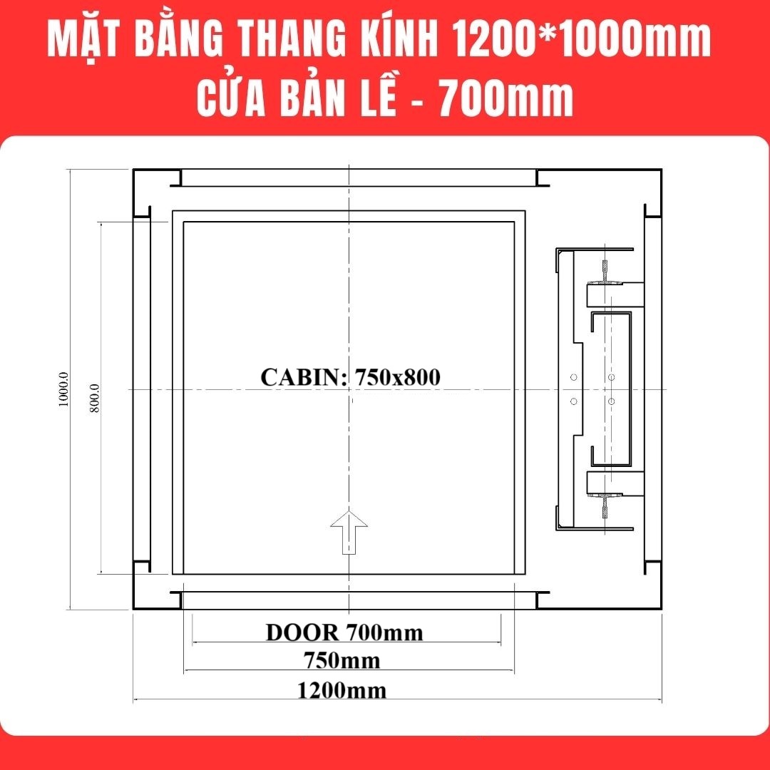 kích thước thang máy mini