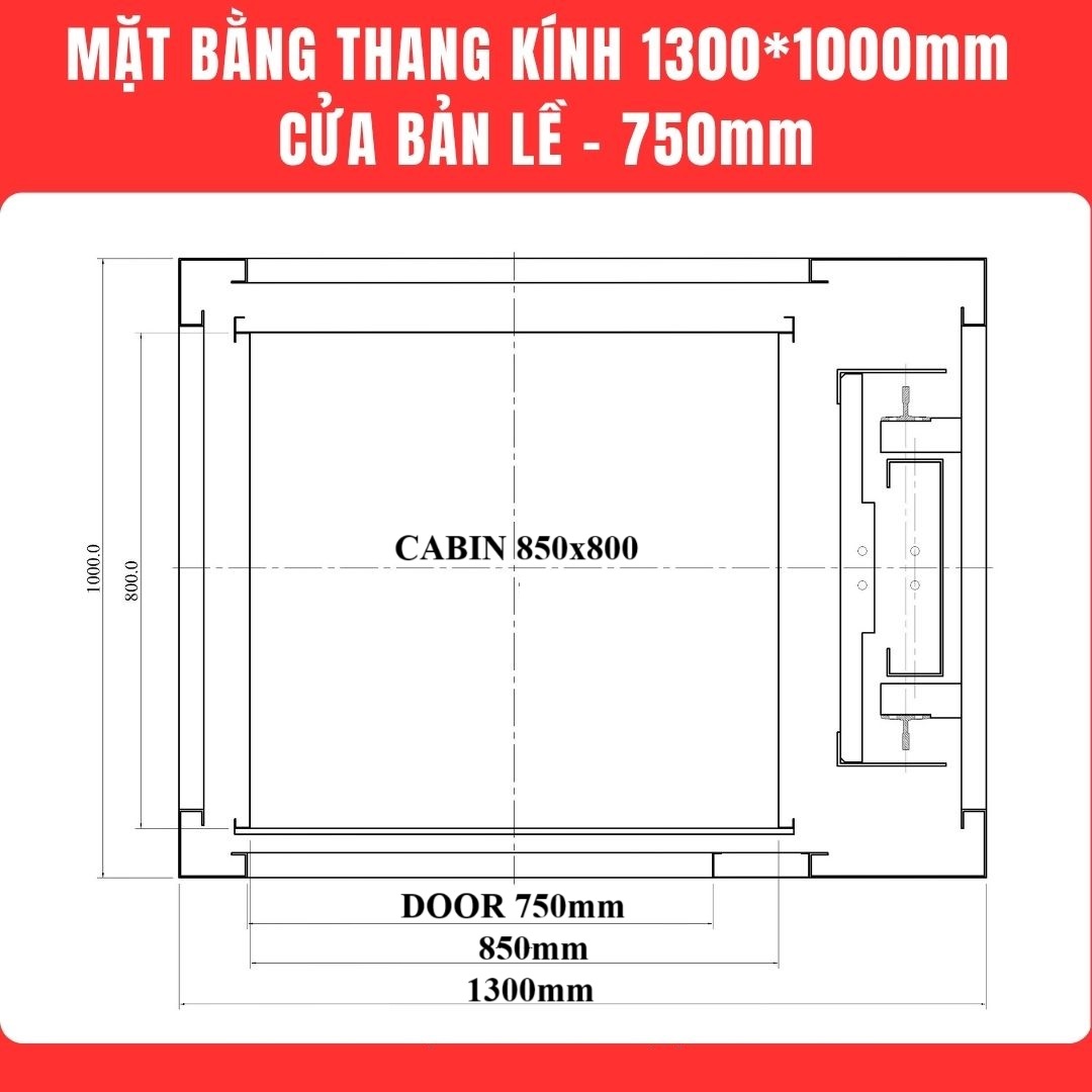 kích thước thang máy mini