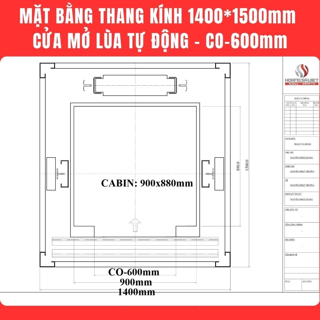 kích thước thang máy mini