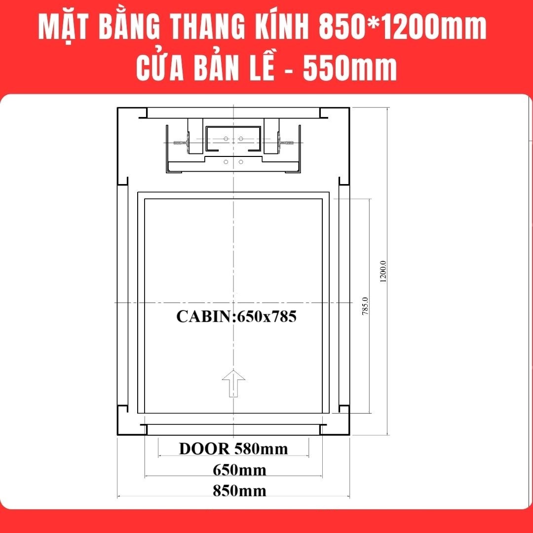 kích thước thang máy mini