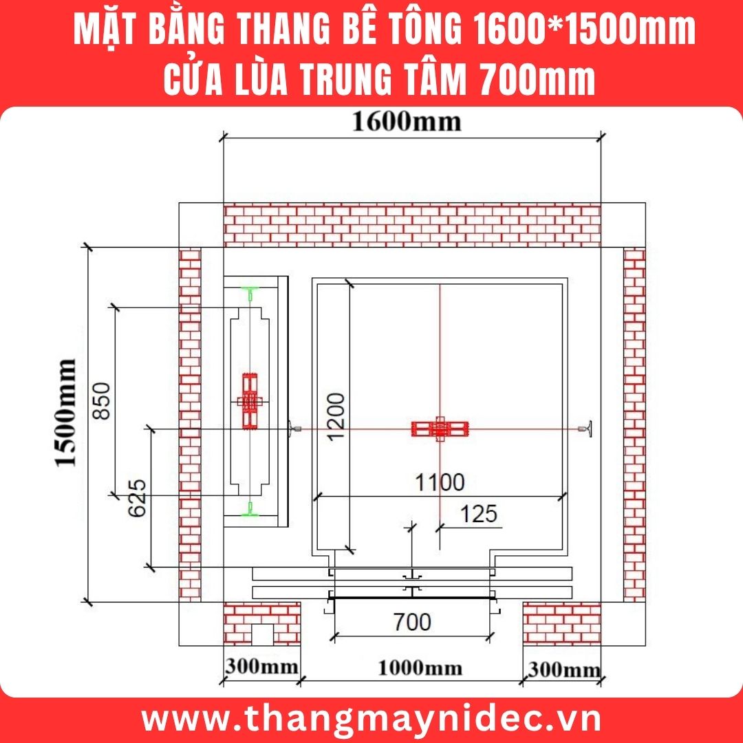 mặt bằng thang máy