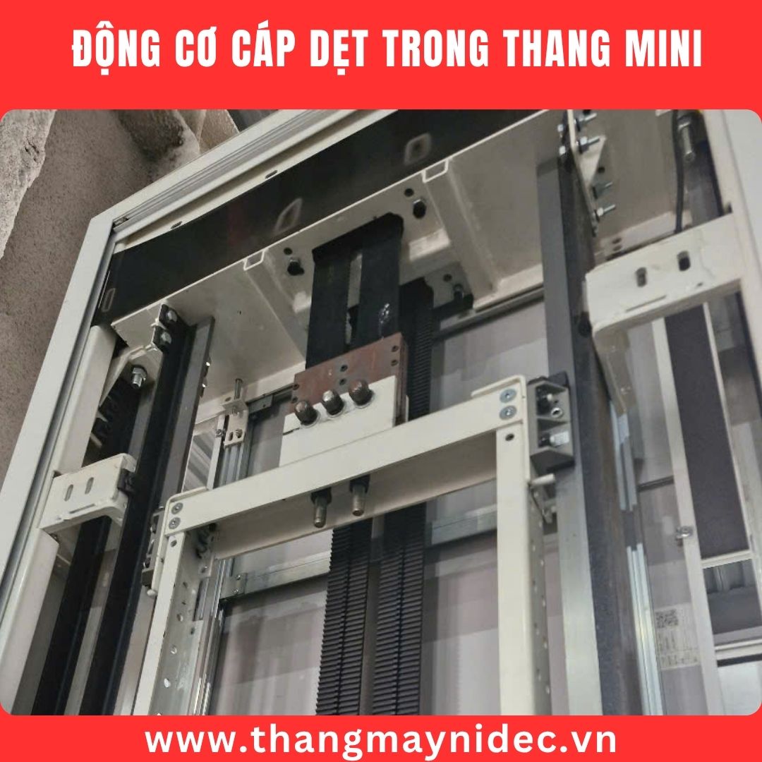 Flat cable drive system in mini elevators helps save space