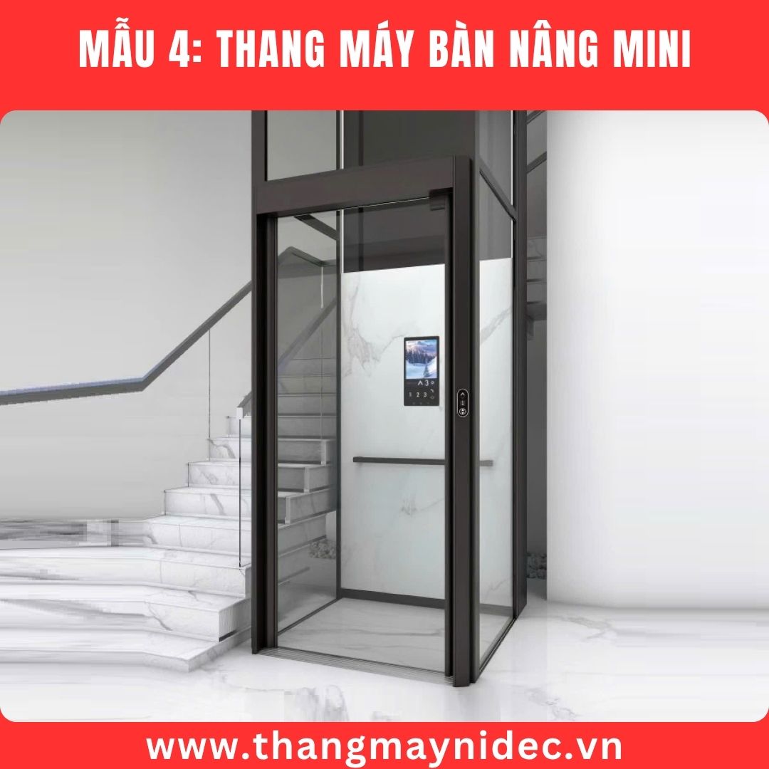 Mini elevator with super small lift table