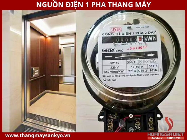 Nguồn điện 1 pha thang máy là gì?
