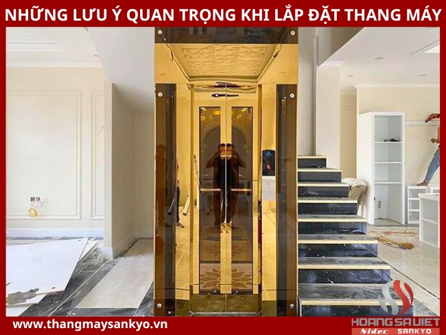 Important notes when installing home elevators