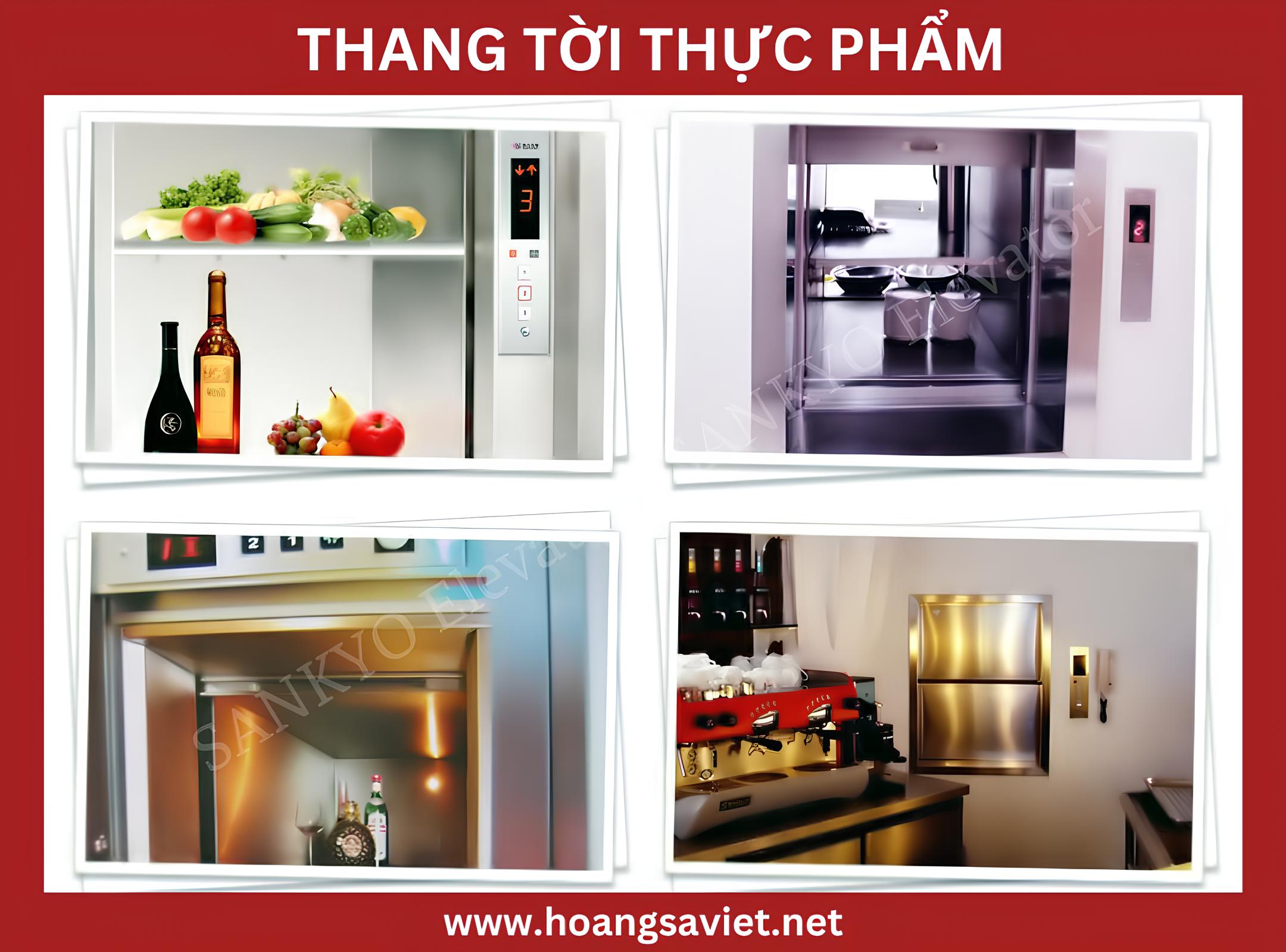 Phân loại thang tời thực phẩm theo nguồn gốc