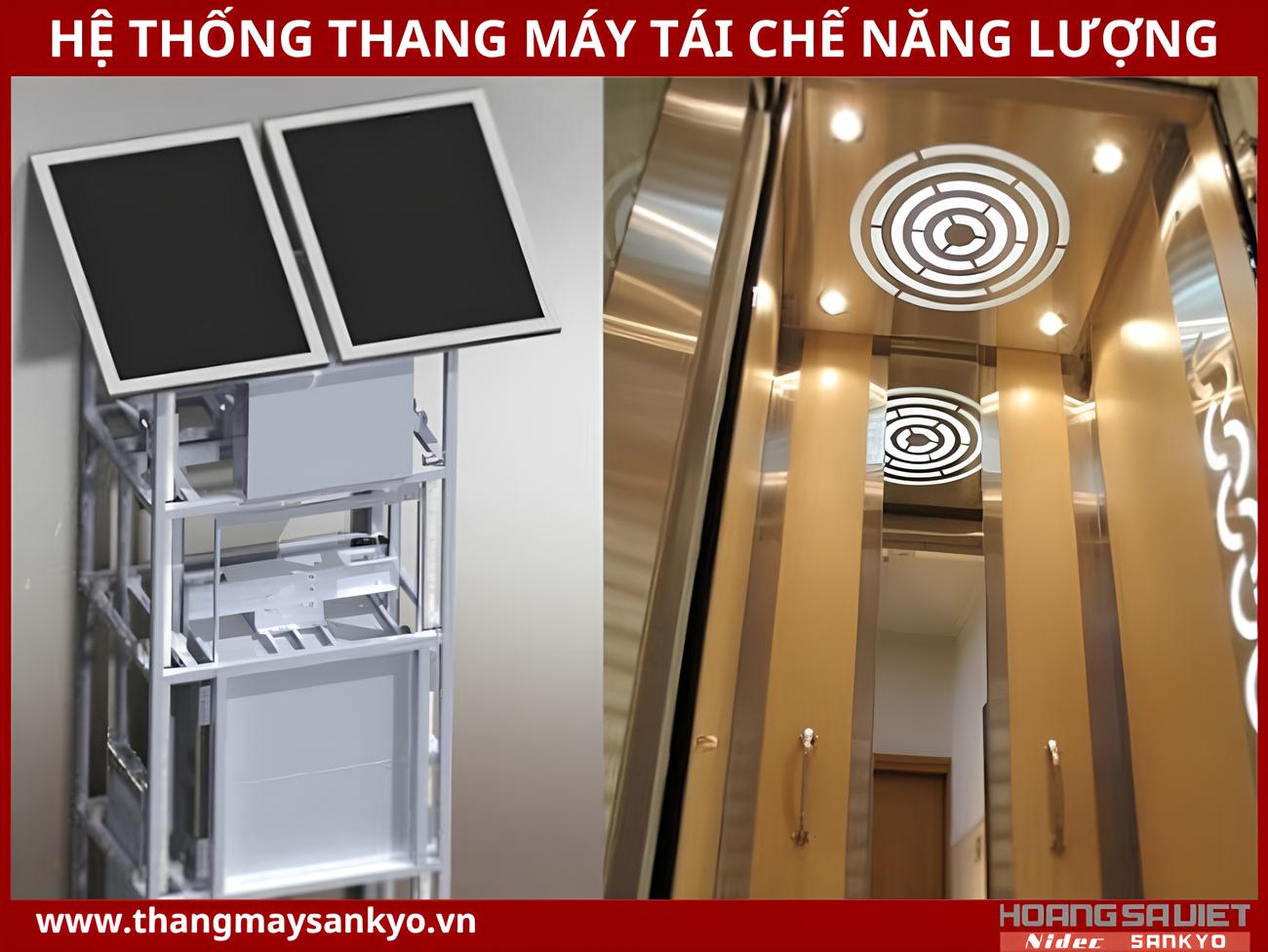Reference image of elevator using solar energy system